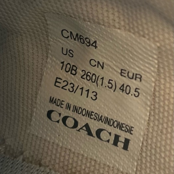 Coach Blue Suede Sneakers with Low-Top Design - Picture 9 of 11
